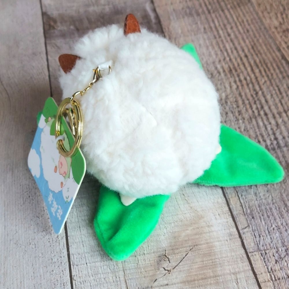 Cauliflower Sheep Plush Keychain Kawaii Plushie - Picture 2 of 4